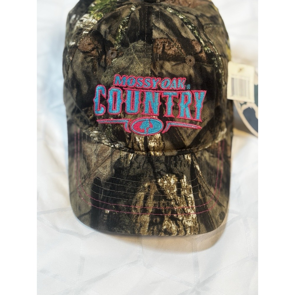 NWT Mossy Oak Country Cap Hat Camo Women's Strapback Baseball Pink Blue Hunting